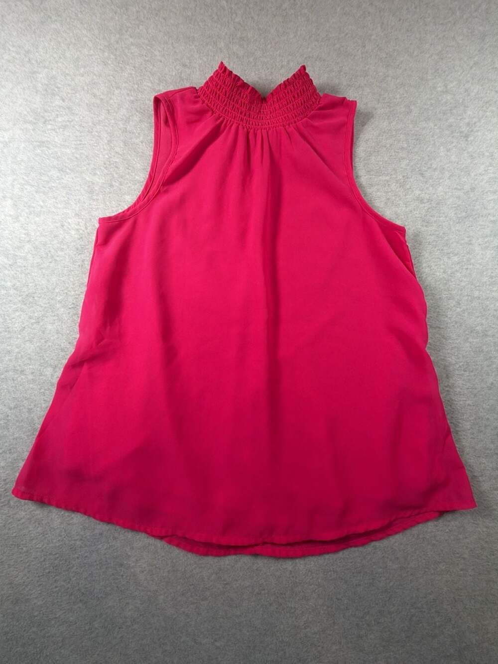 Midnight Sky Women's Hot Pink Sleeveless Mock Neck Blouse